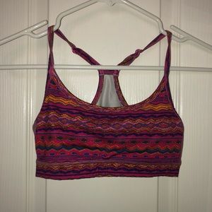 Cute patterned sports bra